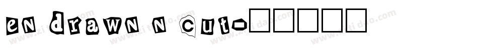en drawn n cut字体转换